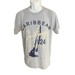 SGS Men's M graphic t shirt Caribbean sailing St.Kitts